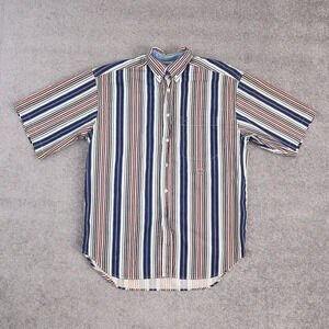 Vintage McIntosh & Seymour Soccer Medium Multicolor Stripped Short Sleeve Shirt